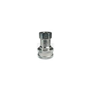 Dixon® 8HBF8 DQC H Industrial Interchange Poppet Valve Female Coupler, 1-11 Nominal, Female BSPP, Steel