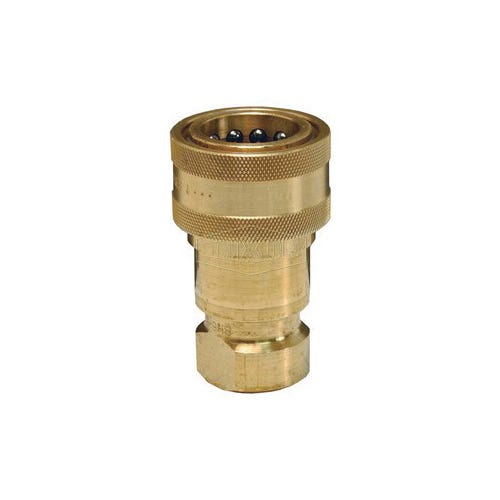 Dixon® 8HF8-B H Series Interchange Poppet Valve Coupling, 1-11-1/2 Nominal, FNPT, Brass, Domestic
