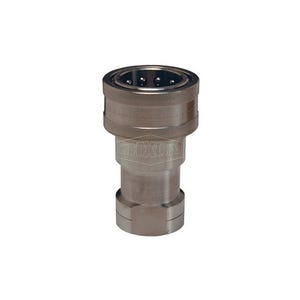 Dixon® 8HF8-S H Series Interchange Poppet Valve Coupling, 1-11-1/2 Nominal, FNPT, 303 Stainless Steel, Domestic