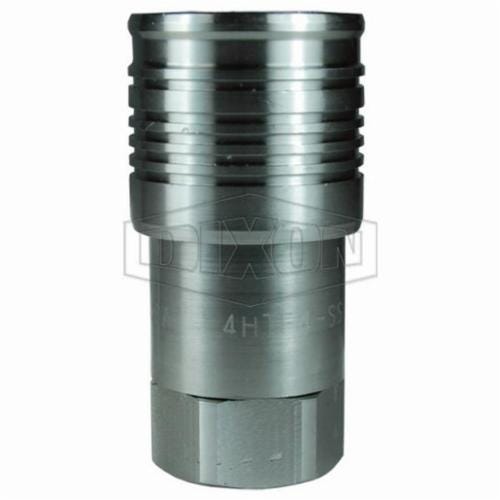 Dixon® 8HTF8-SS HT Series Flush Face Coupling, 1-11-1/2 Nominal, FNPT, 316 Stainless Steel