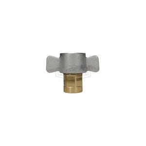Dixon® 6WBF6-B DQC W Wingstyle Interchange Female Coupler, 3/4-14 Nominal, Female BSPP, Brass