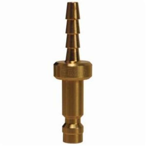 Dixon® A1S1-B A Series Quick Connect Plug, 1/8 in Nominal, Quick Connect Plug x Hose Barb, 500 psi Pressure, Brass, Domestic