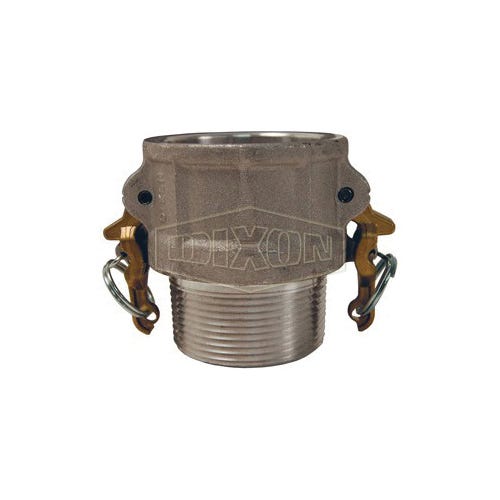Dixon® AB250 Boss-Lock™ Type B Cam and Groove Coupler, 2-1/2 in Nominal, Female Coupler x MNPT End Style, Aluminum, Domestic