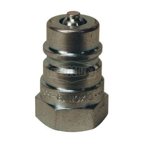 Dixon® AG8F8-PV Pioneer Agricultural Poppet Valve Plug, 1-11-1/2 Nominal, FNPT, Steel, Domestic