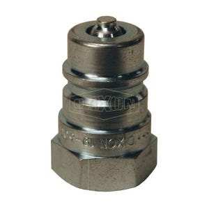 Dixon® AG8F8-PV Pioneer Agricultural Poppet Valve Plug, 1-11-1/2 Nominal, FNPT, Steel, Domestic