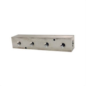 Dixon® AMF43 Bar Manifold, (1) 1/2 in NPT Inlets x (4) 3/8 in NPT Outlets