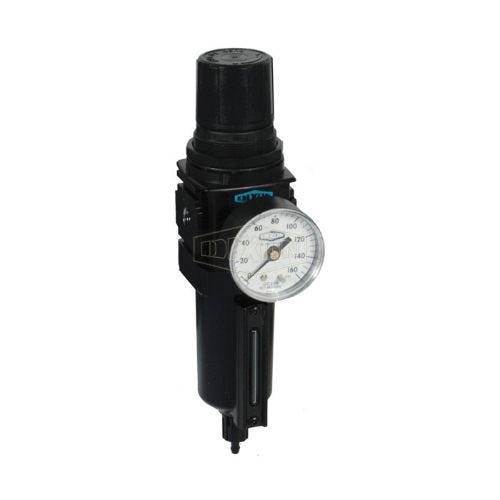 Wilkerson® by Dixon® B18-04MG Self-Relieving Compact Filter/Regulator with GC230 Gauge and Bowl Guard, 1/2 in NPT/BSPP-G Port