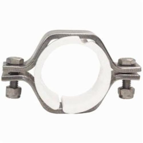 Dixon® B24PS-G200 Hex Tube Hanger with ABS Sleeve, 2 in Nominal, 304 Stainless Steel, Domestic