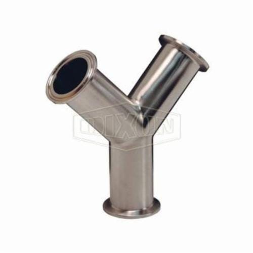 Dixon® B28BMP-R400 Clamp True Wye, 4 in, 316L Stainless Steel, Domestic