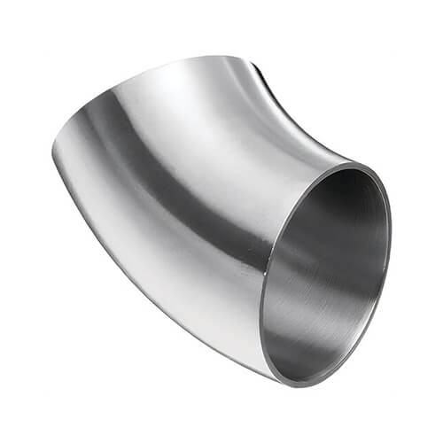 Dixon® Weld Elbow, 45 deg Elbow, 2 in Nominal, 0.065 in Thickness, 316L Stainless Steel, Polished, Domestic