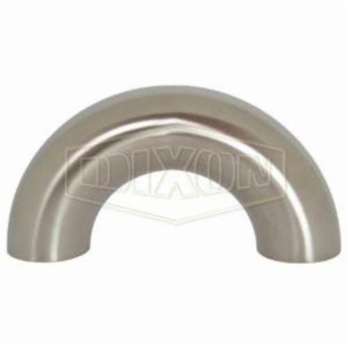 Dixon® B2WUL-R200P 180°  Weld Return Bend, 316L Stainless Steel, Domestic