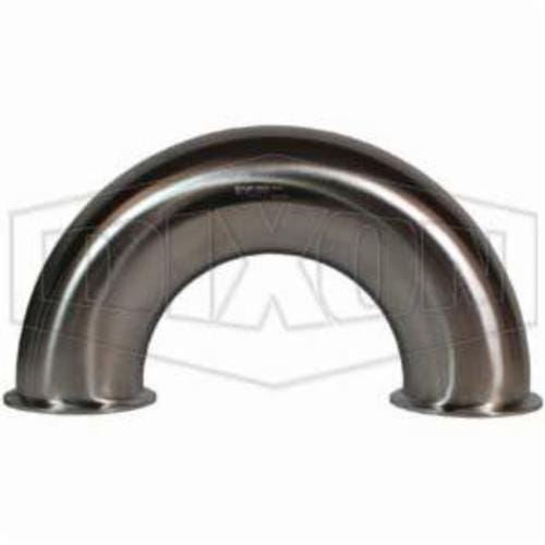 Dixon® B2WUMP-R100 180°  Clamp Return Bend, 1 in, 316L Stainless Steel, Domestic