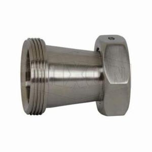 Dixon® B31TP-G200150 Concentric Reducer with Hex Nut, 2 x 1-1/2 in, Thread Beveled Seat x Plain Beveled Seat, 304 Stainless Steel, Domestic