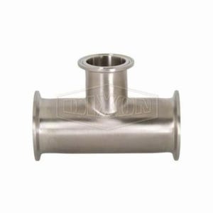 Dixon® B7RMP-G300150 Clamp Reducing Tee, 3 x 1-1/2 in, 304 Stainless Steel, Domestic