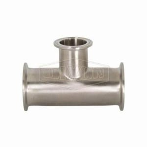 Dixon® B7RMP-G300250 Clamp Reducing Tee, 3 x 2-1/2 in, 304 Stainless Steel, Domestic