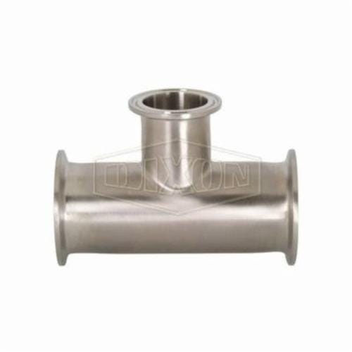 Dixon® B7RMP-G400250 Clamp Reducing Tee, 4 x 2-1/2 in, 304 Stainless Steel, Domestic
