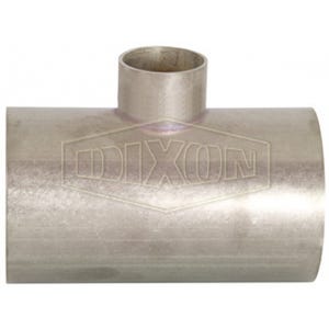 Dixon® B7RWWW-R200100U Weld Reducing Tee, 2 x 1 in, 316L Stainless Steel, Domestic