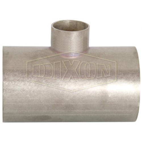 Dixon® B7RWWW-R300200U Weld Reducing Tee, 3 x 2 in, 316L Stainless Steel, Domestic