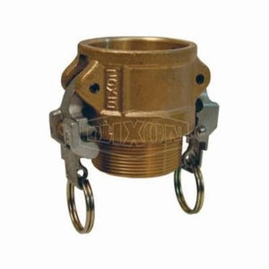 Dixon® BB100EZ EZ Boss-Lock™ Type B Cam and Groove Coupler, 1 in Nominal, Female Coupler x MNPT End Style, Brass, Domestic