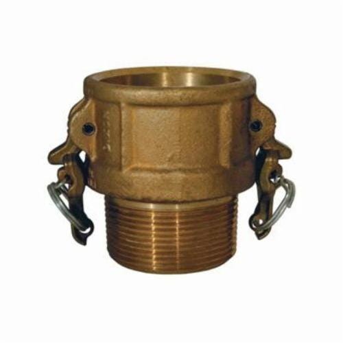 Dixon® BB125 Boss-Lock™ Type B Cam and Groove Coupler, 1-1/4 in Nominal, Female Coupler x MNPT End Style, Brass, Domestic