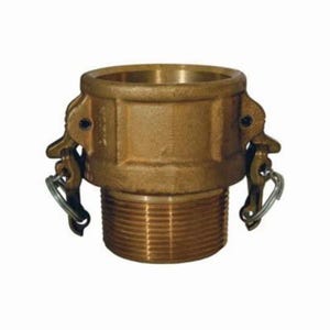 Dixon® BB150 Boss-Lock™ Type B Cam and Groove Coupler, 1-1/2 in Nominal, Female Coupler x MNPT End Style, Brass, Domestic