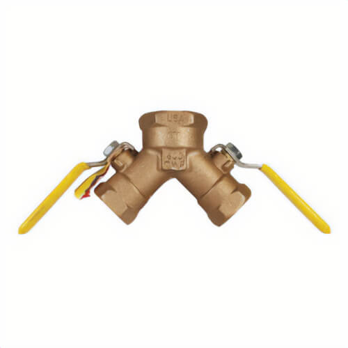 Dixon® BBV125DWV Dual Action Vented Dual Y Valve, 1-1/4 x 3/4 in Nominal, FNPT End Style, Bronze Body, Domestic