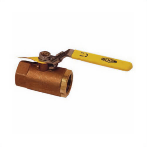 Dixon® BBV38LV Safety Vented Ball Valve, 3/8 in Nominal, FNPT End Style, Bronze Body, Full Port, RTFE Seat/Stuffing Box Ring Soft goods, Domestic