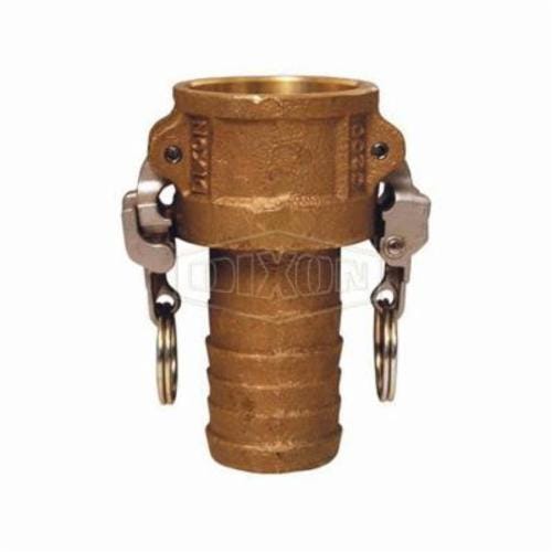 Dixon® BC075EZ EZ Boss-Lock™ Type-C Cam and Groove Coupler, 3/4 in Nominal, Female Coupler x Hose Shank End Style, Brass, Domestic