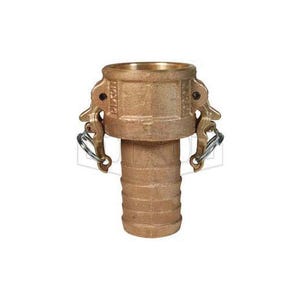 Dixon® BC200 Boss-Lock™ Type-C Cam and Groove Coupler, 2 in Nominal, Female Coupler x Hose Shank End Style, Brass
