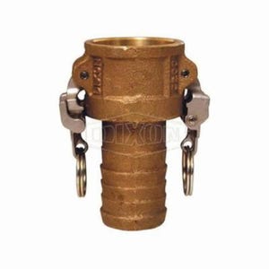 Dixon® BC200EZ EZ Boss-Lock™ Type-C Cam and Groove Coupler, 2 in Nominal, Female Coupler x Hose Shank End Style, Brass, Domestic