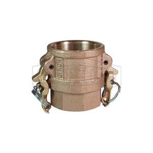 Dixon® BD100 Boss-Lock™ Type D Cam and Groove Coupler, 1 in Nominal, Female Coupler x FNPT End Style, Brass