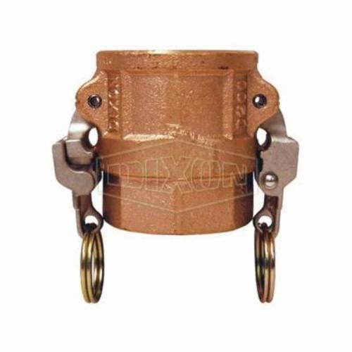 Dixon® BD400EZ EZ Boss-Lock™ Type D Cam and Groove Coupler, 4 in Nominal, Female Coupler x FNPT End Style, Brass, Domestic