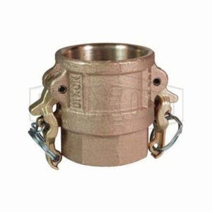 Dixon® BD600 Boss-Lock™ Type D Cam and Groove Coupler, 6 in Nominal, Female Coupler x FNPT End Style, Brass, Domestic