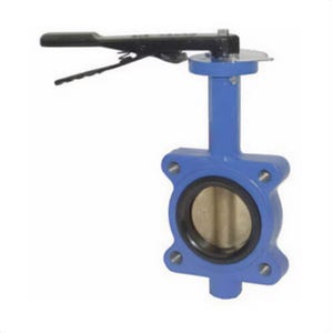 Dixon® BFVL400 Threaded Lug Style Butterfly Valve, 4 x 4-1/2 in Nominal, MNST x FNST End Style, 150 lb, Ductile Iron Body, PTFE Bushing Soft goods