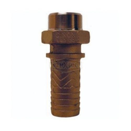 Dixon® BMS11 Boss™ Hose Stem, 1 in, MNPT x Hose Shank, Brass, Domestic