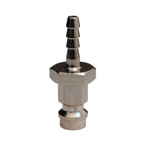 Dixon® BR1S2.83-B-E-7 BR Series Quick Disconnect Pneumatic Hose Plug, 9 mm Nominal, Quick Disconnect Plug x Hose Barb, 300 psi Pressure, Brass