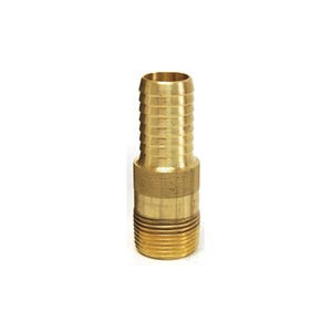Dixon® BST10 King™ Combination Nipple, 1 in x 3-1/2 in L Hose Shank x MNPT, Brass, Domestic