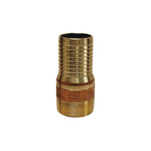 Dixon® BST20 King™ Combination Nipple, 1-1/2 in x 4-5/32 in L Hose Shank x MNPT, Brass, Domestic