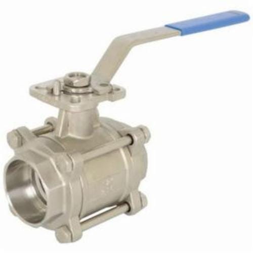Dixon® HPBV12-3WAY High Pressure Full Bore 3-Way Ball Valve, 1/2 in, FNPT, Carbon Steel Body