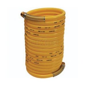 Dixon® CC1225 Coil-Chief Self-Storing Air Hose, 1/2 in Nominal, MNPT End Style, 25 ft L, 170 psi Working, Nylon, Domestic