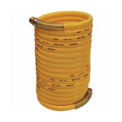 Dixon® CC1250 Coil-Chief Self-Storing Air Hose, 1/2 in Nominal, MNPT End Style, 50 ft L, 170 psi Working, Nylon, Domestic