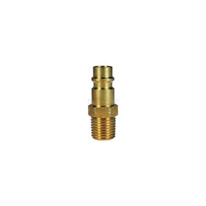 Dixon® CJ2BM2-B CJ Series High Flow Male Quick Disconnect Pneumatic Plug, 1/4-19 Nominal, Quick Disconnect Plug x BSPT, 300 psi Pressure, Brass