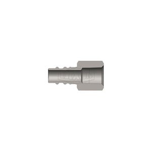 Dixon® CJ2F2-B CJ Series High Flow Female Quick Disconnect Pneumatic Plug, 1/4-18 Nominal, Quick Disconnect Plug x NPTF, 300 psi Pressure, Brass