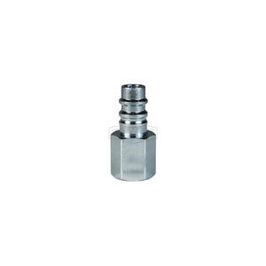 Dixon® CJ2F3-LG CJ Series High Flow Female Quick Disconnect Pneumatic Plug, 3/8-18 Nominal, Quick Disconnect Plug x NPTF, 300 psi Pressure, Steel