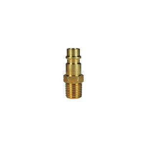 Dixon® CJ3M3-B CJ Series High Flow Male Quick Disconnect Pneumatic Plug, 3/8-18 Nominal, Quick Disconnect Plug x NPTF, 300 psi Pressure, Brass