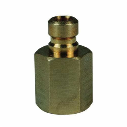 Dixon® CM3F2-B CM Series Industrial Interchange Quick-Disconnect Nipple, 1/4-18 x 3/8 in Nominal, Quick Disconnect Plug x FNPT, Brass