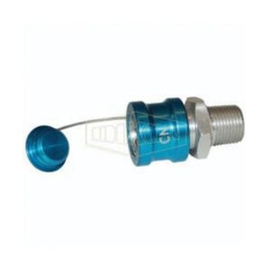 Dixon® FloMax CN-P Standard Coolant Nozzle Ball Lock with Plug, 1/2 in Nominal, MNPT, Aluminum, Domestic