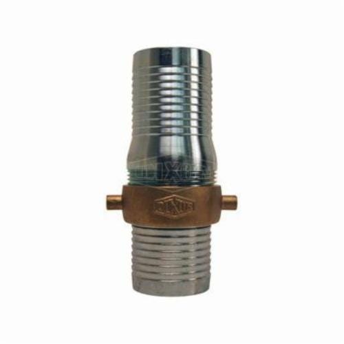 Dixon® CSB200 King™ Short Shank Suction Coupling with Brass Nut, 2 in Nominal, NPSM End Style, 6-11/16 in L, Domestic