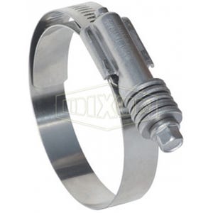 Dixon® CT450L Constant Torque Worm Gear Clamp, 3-3/4 to 4-5/8 in Clamp, Stainless Steel Band, Carbon Steel Bolt, Domestic