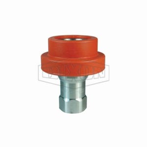 Dixon® D-4HF4-S-FSB H Series Interchange Food Grade Silicone Flanged Coupling, 1/2-14 Nominal, FNPT, 303 Stainless Steel, Domestic